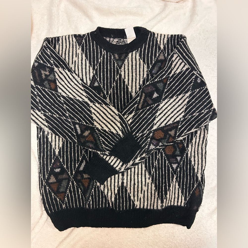 V Neck Grandpa Sweater